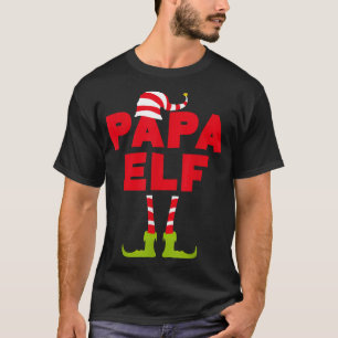 Papa Elf Funny Matching Christmas Costume T-Shirt
