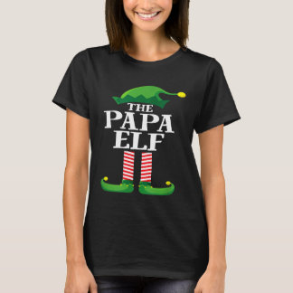 Papa Elf Matching Family Group Christmas Party Paj T-Shirt