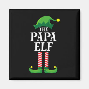 Papa Elf Matching Family Group Christmas Party Pyj Magnet