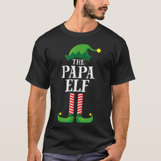 Papa Elf Matching Family Group Christmas Party Pyj T-Shirt