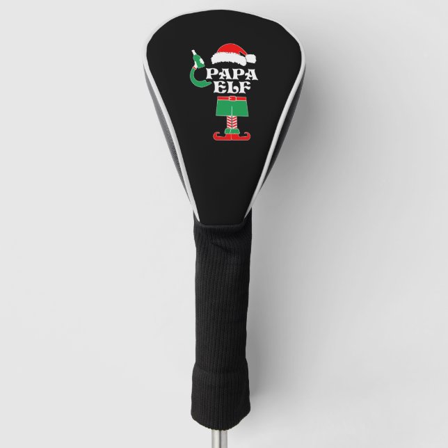 Papa Elf Men s Elf Christmas for Ugly Christmas El Golf Head Cover (Front)