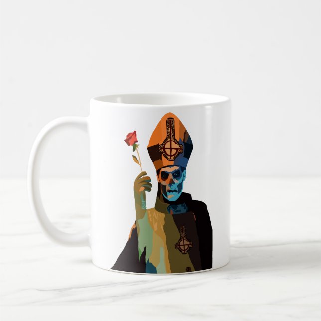 Papa Emeritus II/Secondo with Rose Coffee Mug (Left)