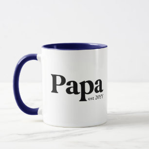Papa established Custom Grandpa Mug