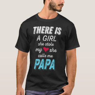 Papa From Granddaughter She Stole My Heart Tee