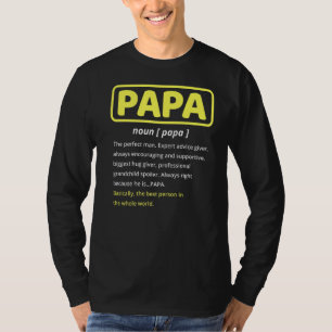 Papa Godfather Definition Grandpa Father S Day T-Shirt