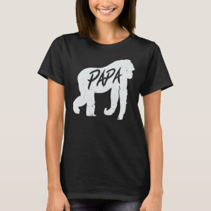 Papa Gorilla Ape T Shirt Monkey Animal Wildlife Gi