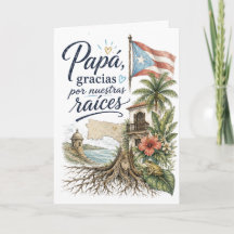 Papá Gracias Por Nuestras Raíces Puerto Rico