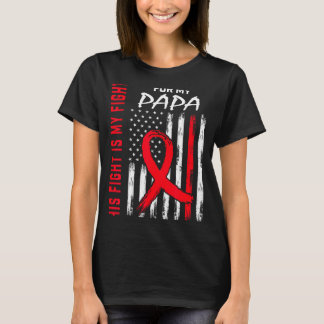 Papa Heart Disease Awareness Month Products Americ T-Shirt