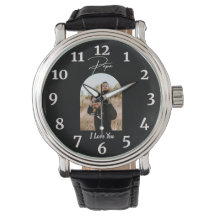 Papa I Love You Personalised Modern Photo