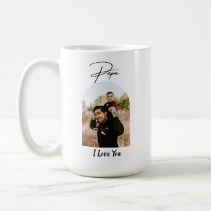 Papa I Love You Photo Coffee Mug