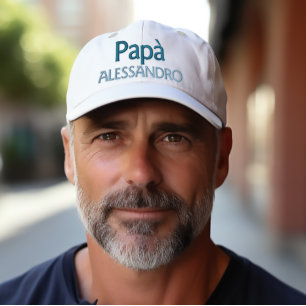 Papà Italian Dad personalised embroidered cap