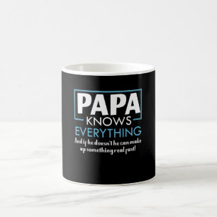 Papa Knows Everything Doesnt Know Make Fast Coffee Mug