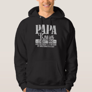 Papa Knows Everything Father's Day 1 Hoodie