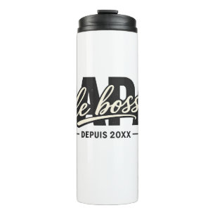Papa Le Boss Depuis 20XX Thermal Tumbler