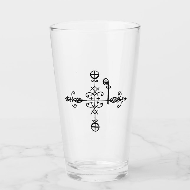 PAPA LEGBA MAGIC ELIXIR DRINKING MUG GLASS (Front)
