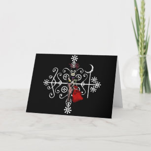 Papa Legba Voodoo Doll Veve Greeting Card