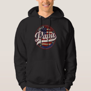 Papa Like A Grandpa Only Cooler  Dad Papa Definiti Hoodie