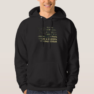PAPA like a Grandpa ONLY COOLER Papa Definition ca Hoodie