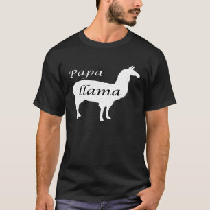 Papa Llama Pa Cute Family Fathers T-Shirt