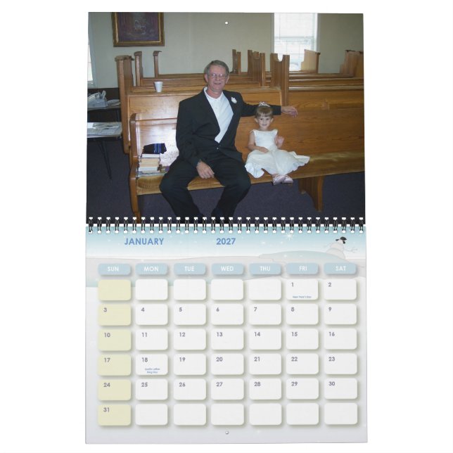 PaPa & MeMaw's Calendar (Jan 2027)