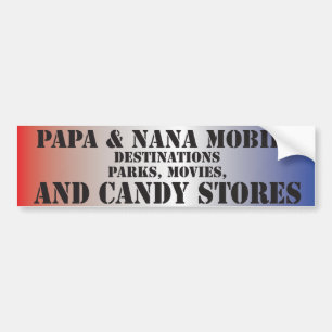 Papa Nana Bumper Sticker