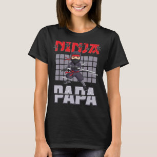 Papa Ninja Birthday Party Ideas Birthday Ninja Pap T-Shirt