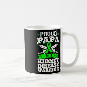 Papa Of A Kidney Disease Warrior Ckd Awareness Dad Coffee Mug