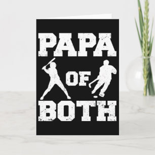 Papa Of Both Funny Bysebyll Hockey Papa Card