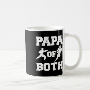Papa Of Both Funny Footll And Karate Papa Coffee Mug