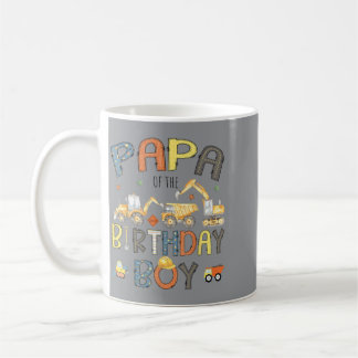 Papa Of The Birthday Boy Construction Crew Coffee Mug