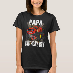 Papa Of The Birthday Boy Monster Truck Matching Fa T-Shirt