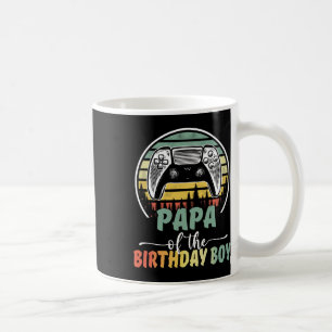 Papa Of The Birthday Boy Video Gamer Matching Fami Coffee Mug