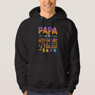 Papa Of The Birthday Princess Doughnut Birthday Gi Hoodie
