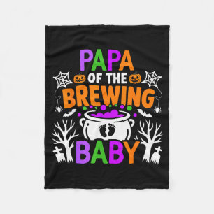 Papa Of The Brewing Baby Halloween Costume Fleece Blanket