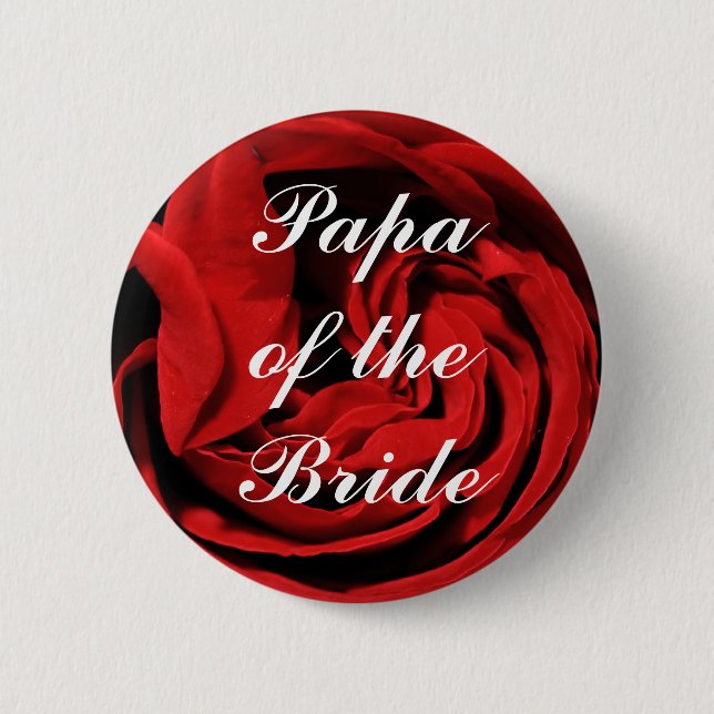 Papa Of The Bride 6 Cm Round Badge (Front)