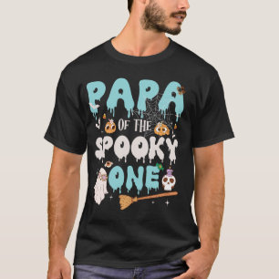 Papa of The Spooky One Boy 1st Birthday Halloween T-Shirt