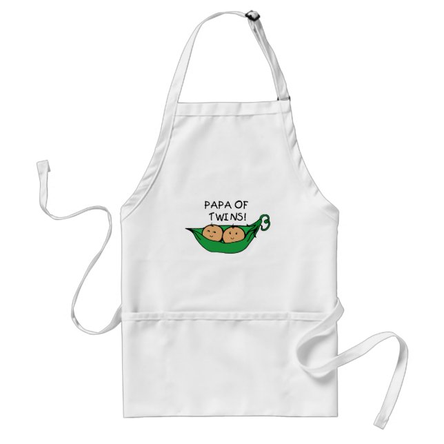 Papa of Twins Pod Standard Apron (Front)