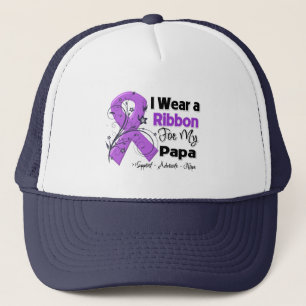 Papa - Pancreatic Cancer Ribbon Trucker Hat
