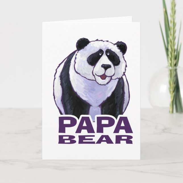 Papa Panda Bear Card (Front)