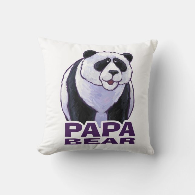 Papa Panda Bear Cushion (Front)