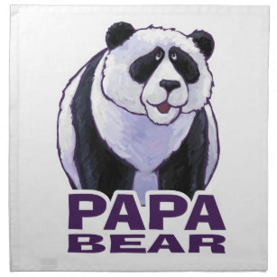 Papa Panda Bear Napkin