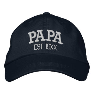 Papa Personalized Father's Day Gift Custom Text Embroidered Hat