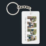 Papa Photo Collage Keychain for Father's day<br><div class="desc">This is an acrylic keychain with a photo collage that spells out the word PAPA along with a custom message. This is the perfect gift for dad for father’s day,  his birthday or Christmas.</div>