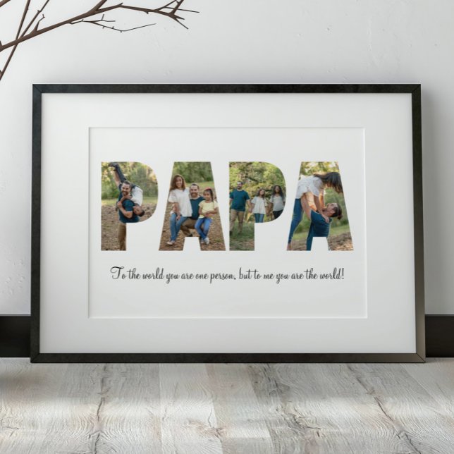 Papa Photo Collage Poster (Creator Uploaded)