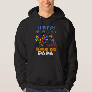Papa Piece Boy Puzzle Autism Awareness Hoodie