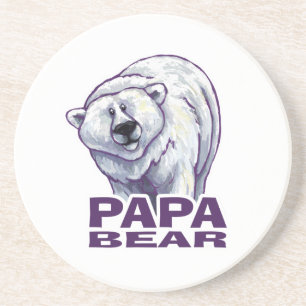 Papa Polar Bear Coaster