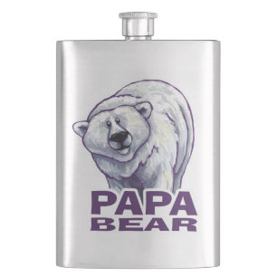 Papa Polar Bear Hip Flask
