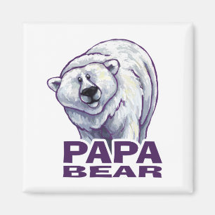 Papa Polar Bear Magnet