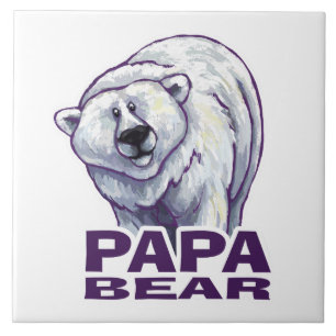 Papa Polar Bear Tile