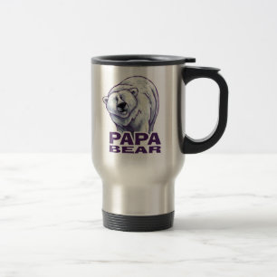 Papa Polar Bear Travel Mug